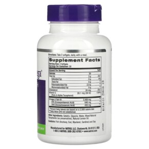 Thành phần vi chất của Natrol Extreme Omega Lemon 1.200 mg 60 Softgels 047469045104