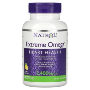 Thực phẩm chức năng Natrol Extreme Omega Lemon 1.200 mg 60 Softgels 047469045104