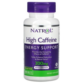 Thực phẩm chức năng Natrol High Caffeine Extra Strength 200 mg 100 Tablets 047469047948