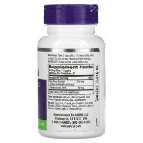 Thành phần vi chất của Natrol Kava Kava 200 mg 30 Capsules 047469009496