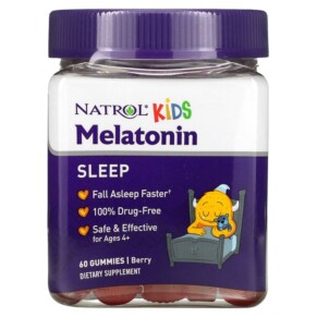Thực phẩm chức năng Natrol Kids Melatonin Ages 4+ Berry 60 Gummies 047469076924