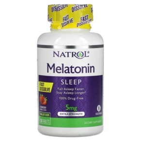 Thực phẩm chức năng Natrol Melatonin Fast Dissolve Extra Strength Strawberry 5 mg 150 Tablets 047469071448