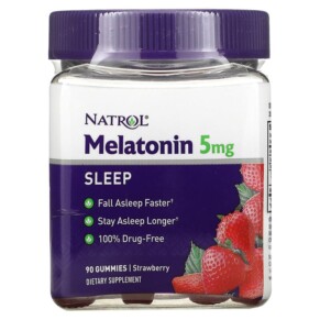 Thực phẩm chức năng Natrol Melatonin Sleep Strawberry 5 mg 90 Gummies 047469073329