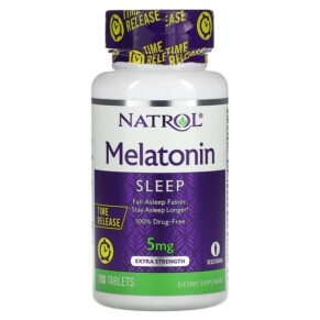 Thực phẩm chức năng Natrol Melatonin Time Release Extra Strength 5 mg 100 Tablets 047469048372