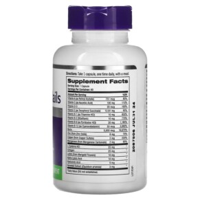 Thành phần vi chất của Natrol Skin Hair & Nails Advanced Beauty 60 Capsules 047469071400