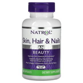 Thực phẩm chức năng Natrol Skin Hair & Nails Advanced Beauty 60 Capsules 047469071400