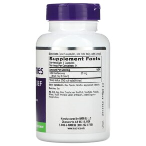 Thành phần vi chất của Natrol Soy Isoflavones 10 mg 120 Capsules 047469030131