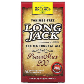 Thực phẩm chức năng Natural Balance Long Jack PowerMax 200 60 Vegetarian Capsules 047868894129