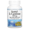 Thực phẩm chức năng Natural Factors Acetyl-L-Carnitine 500 mg 60 Vegetarian Capsules 068958028002