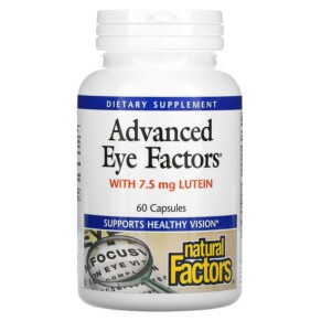Thực phẩm chức năng Natural Factors Advanced Eye Factors 60 Capsules 068958035345