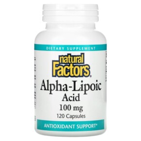 Thực phẩm chức năng Natural Factors Alpha-Lipoic Acid 100 mg 120 Capsules 068958020969