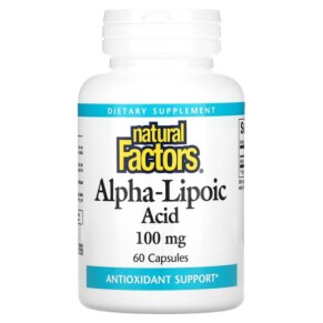 Thực phẩm chức năng Natural Factors Alpha-Lipoic Acid 100 mg 60 Capsules 068958020952