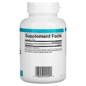 Thành phần vi chất của Natural Factors Alpha-Lipoic Acid 200 mg 120 Capsules 068958020990