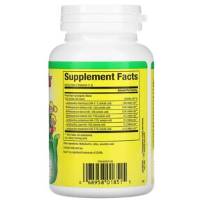 Thành phần vi chất của Natural Factors BigFriends Multi-Probiotic Powder 3 Billion 2 oz (60 g) 068958018515