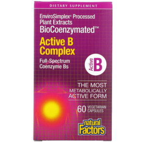 Thực phẩm chức năng Natural Factors BioCoenzymated Active B Complex 60 Vegetarian Capsules 068958011325