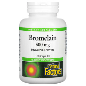 Thực phẩm chức năng Natural Factors Bromelain 500 mg 180 Capsules 068958017365
