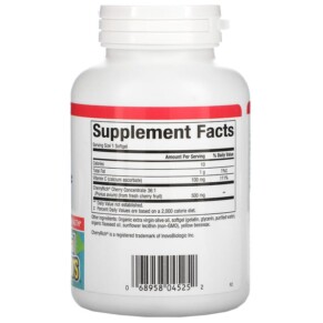 Thành phần vi chất của Natural Factors Cherry Concentrate Super Strength 500 mg 90 Softgels 068958045252
