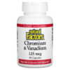 Thực phẩm chức năng Natural Factors Chromium & Vanadium 125 mcg 90 Capsules 068958016351