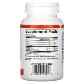 Thành phần vi chất của Natural Factors CLA 1.000 mg 60 Softgels 068958020457
