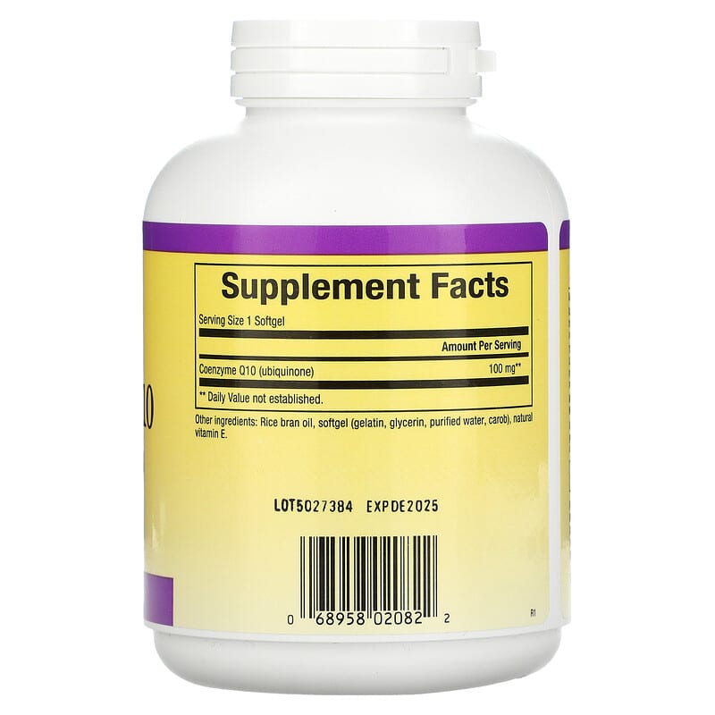 Natural Factors Coenzyme Q10 100 mg 240 Softgels 2 Thành phần vi chất của Natural Factors Coenzyme Q10 100 mg 240 Softgels 068958020822