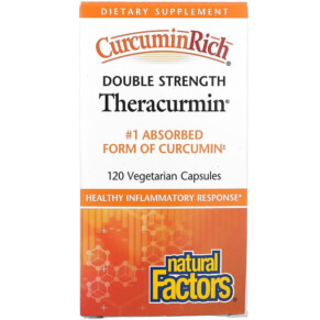 Thực phẩm chức năng Natural Factors CurcuminRich Double Strength Theracurmin 120 Vegetarian Capsules 068958045481