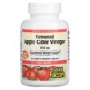 Thực phẩm chức năng Natural Factors Fermented Apple Cider Vinegar 500 mg 180 Easy to Swallow Capsules 068958020563