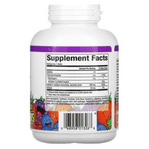 Natural Factors Fruit-Flavor Chew Vitamin C Blueberry Raspberry and Boysenberry 500 mg 90 Chewable Wafers 3 Thành phần vi chất của Natural Factors Fruit-Flavor Chew Vitamin C Blueberry Raspberry and Boysenberry 500 mg 90 Chewable Wafers 068958013268