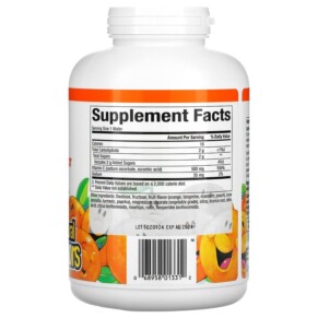 Thành phần vi chất của Natural Factors Fruit-Flavor Chew Vitamin C Tangy Orange 500 mg 180 Chewable Wafers 068958013312