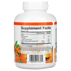 Thành phần vi chất của Natural Factors Fruit-Flavor Chew Vitamin C Tangy Orange 500 mg 90 Chewable Wafers 068958013305