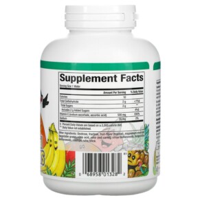 Thành phần vi chất của Natural Factors Fruit-Flavor Chew Vitamin C Tropical 500 mg 90 Chewable Wafers 068958013282