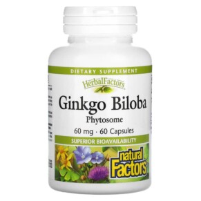 Thực phẩm chức năng Natural Factors Ginkgo Biloba Phytosome 60 mg 60 Capsules 068958048055