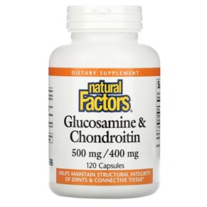 Thực phẩm chức năng Natural Factors Glucosamine & Chondroitin 500 mg/400 mg 120 Capsules 068958026879
