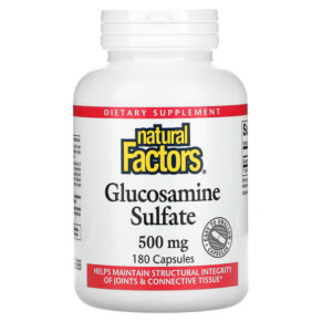 Thực phẩm chức năng Natural Factors Glucosamine Sulfate 500 mg 180 Capsules 068958026565