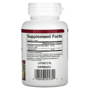 Thành phần vi chất của Natural Factors GrapeSeedRich Grape Seed Extract 100 mg 60 Vegetarian Capsules 068958045351