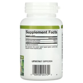 Thành phần vi chất của Natural Factors HerbalFactors Olive Leaf 500 mg 90 Capsules 068958045702