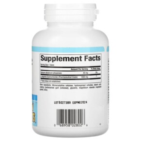 Thành phần vi chất của Natural Factors L-Arginine 1.000 mg 90 Tablets 068958028026