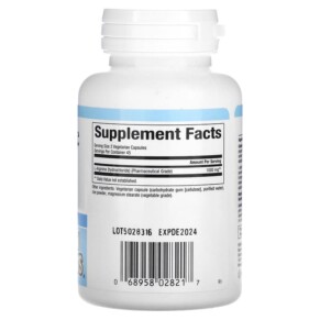 Thành phần vi chất của Natural Factors L-Arginine 500 mg 90 Vegetarian Capsules 068958028217