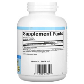 Thành phần vi chất của Natural Factors L-Lysine 500 mg 180 Vegetarian Capsules 068958028248