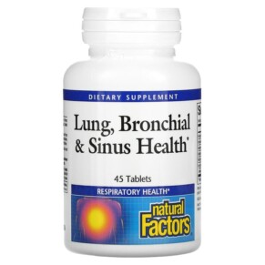 Thực phẩm chức năng Natural Factors Lung Bronchial & Sinus Health 45 Tablets 068958035048