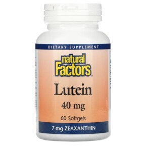 Thực phẩm chức năng Natural Factors Lutein 40 mg 60 Softgels 068958010359