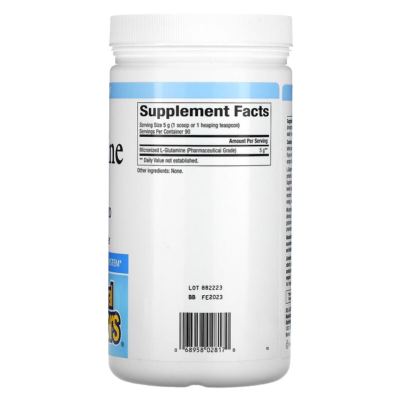 Natural Factors Micronized L-Glutamine Powder 5.000 mg 16 oz (454 g) 2 Thành phần vi chất của Natural Factors Micronized L-Glutamine Powder 5.000 mg 16 oz (454 g) 068958028170