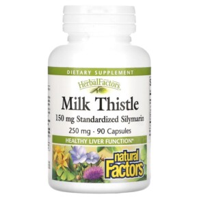 Thực phẩm chức năng Natural Factors Milk Thistle 250 mg 90 Capsules 068958041810