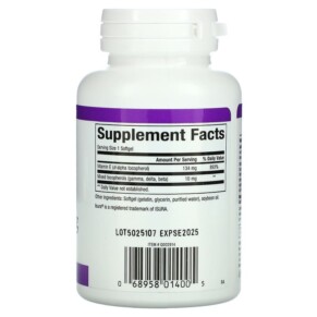Thành phần vi chất của Natural Factors Mixed Vitamin E 134 mg (200 IU) 90 Softgels 068958014005