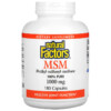 Thực phẩm chức năng Natural Factors MSM Methyl-Sulfonyl-Methane 1.000 mg 180 Capsules 068958026534