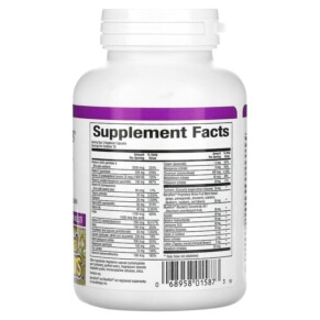 Thành phần vi chất của Natural Factors MultiFactors Women's 50+ 90 Vegetarian Capsules 068958015873