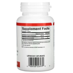 Thành phần vi chất của Natural Factors NEM Natural Eggshell Membrane 60 Vegetarian Capsules 068958026930