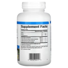 Natural Factors OmegaFactors Flaxseed Oil 1.000 mg 180 Softgels 3 Thành phần vi chất của Natural Factors OmegaFactors Flaxseed Oil 1.000 mg 180 Softgels 068958022116