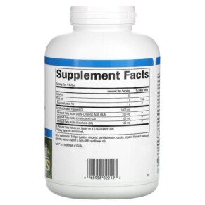 Thành phần vi chất của Natural Factors OmegaFactors Flaxseed Oil 1000 mg 360 Softgels 068958022123
