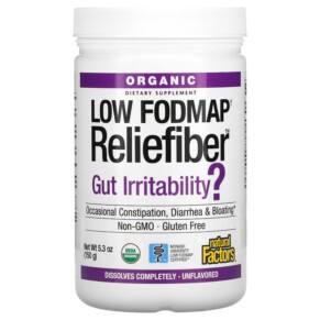 Thực phẩm chức năng Natural Factors Organic Low Fodmap Reliefiber Unflavored 5.3 oz (150 g) 068958049915