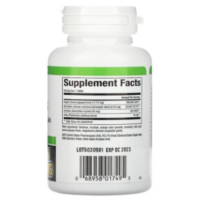Thành phần vi chất của Natural Factors Papaya Enzymes with Amylase & Bromelain 120 Chewable Tablets 068958017495